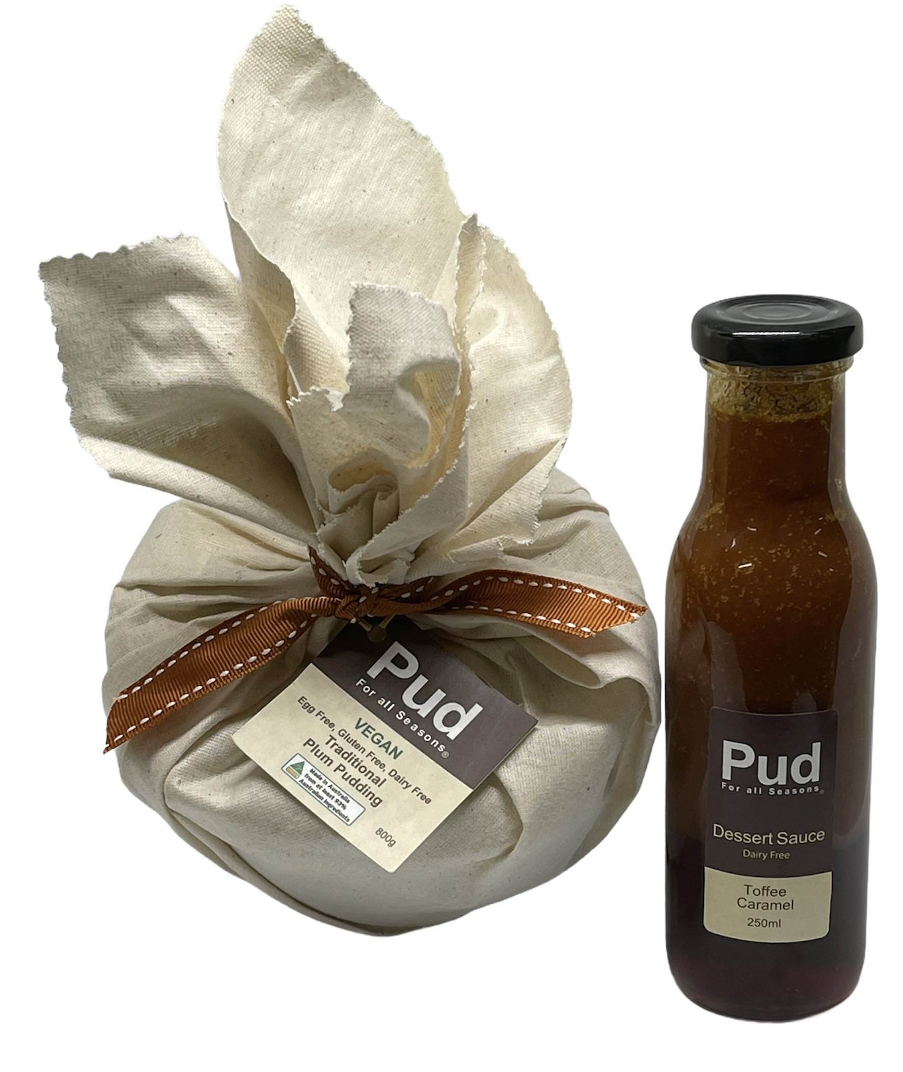 Vegan Plum 800g Pudding with 250ml Toffee Caramel Sauce